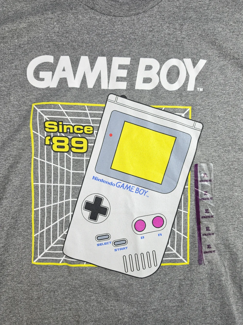 Nintendo Game Boy Graphic Tee - Gray